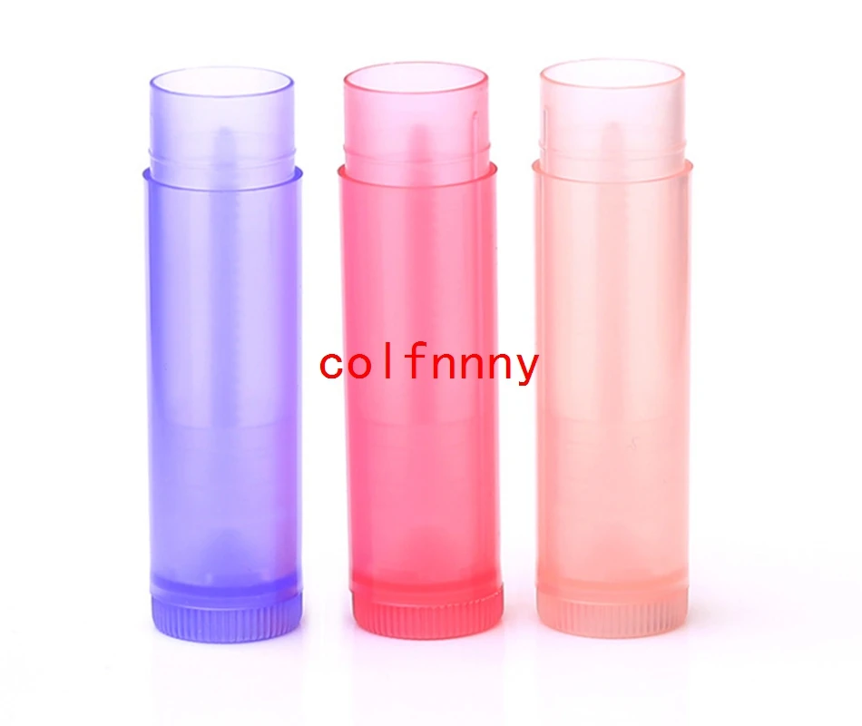 

3000pieces/lot Fast Shippng Empty lipstick tube white clear black lip balm tube 5g lip stick tube