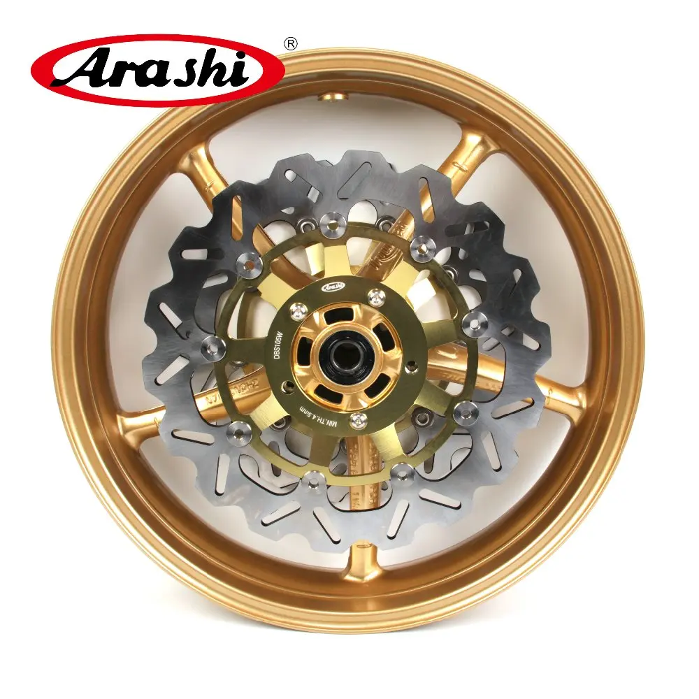 Arashi 1 Set For Daytona 675 06-12 Front Wheel Rim Front Brake Disc Set Daytona 675 2006 2007 2008 2009 2010 2011 2012