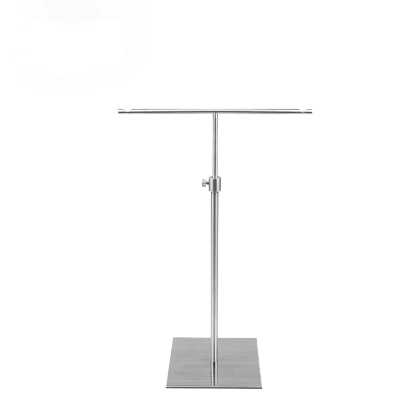 Free Shipping Matt Silver Tie Display Stand,Brushed Silver Scarves Display Stand