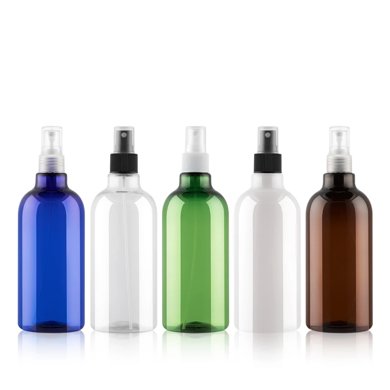 

12pcs 500ml Empty PET Spray Bottle with white/black/transparent sprayer atomizer 500cc Toner Water Liquid Refillable Container