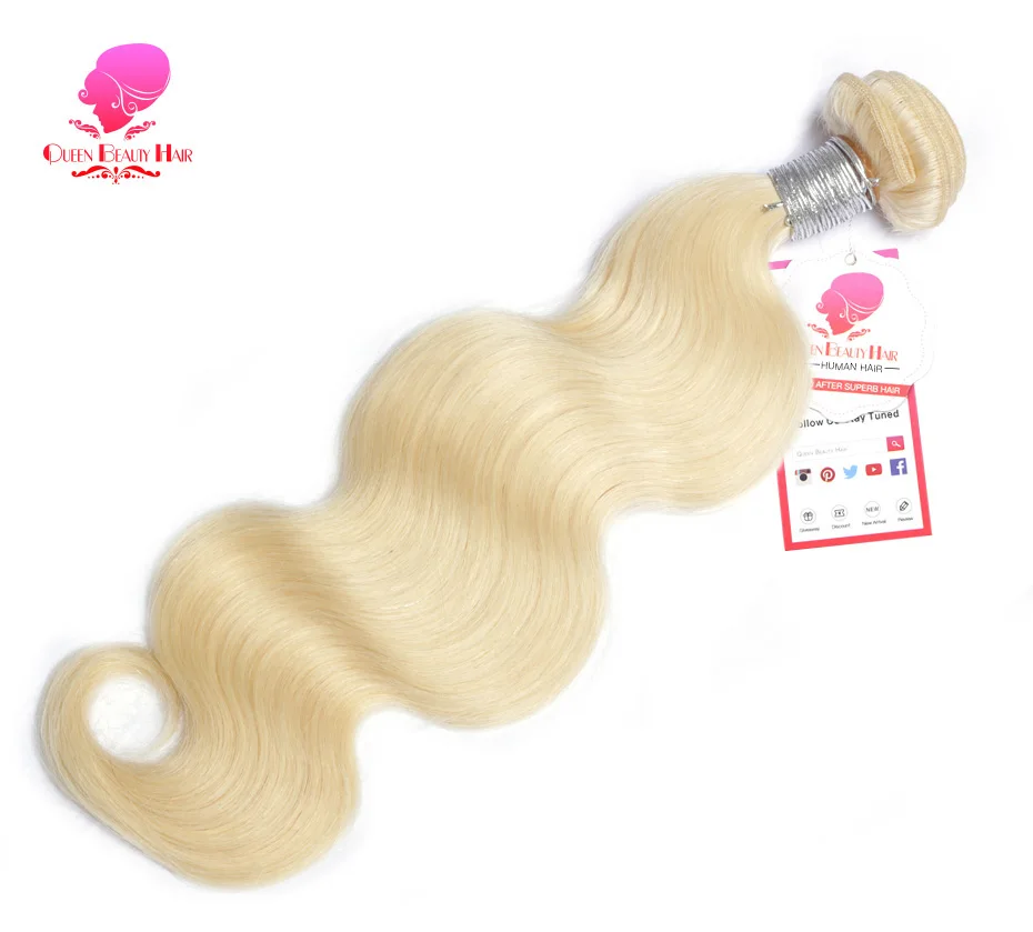 Königin Schönheit 1 3 4 Remy Mensch blonde Körper welle malaysische Haarweb bündel 8 10 12 14 16 18 20 22 24 26 28 30 32 34 36 Zoll – Detail 3
