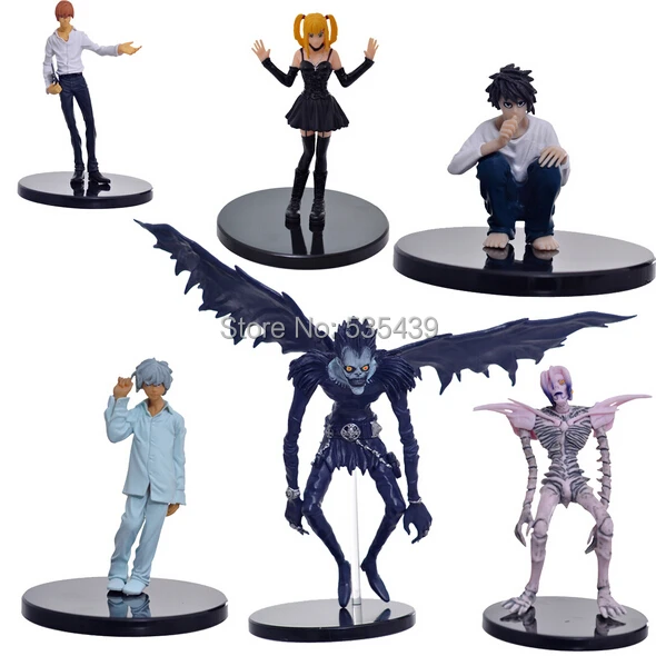 NEW Hot 6 pz/set 7-16cm Death Note Aurora Deathnote ryuku Light Yagami Ryuk Action Figure toys dolls