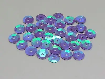 3000 viola AB 8mm tazza rotonda Paillettes allentate Paillettes cucito matrimonio artigianale