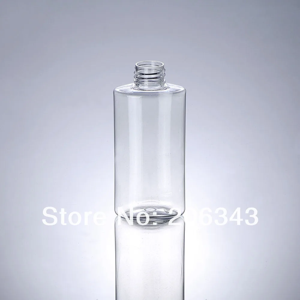 

120ML PET flat shape transparent lotion bottle or toilet water botter bottle with black cap