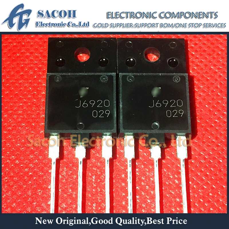 

Refurbished Original 10Pcs/Lot J6920 FJAF6920 FJAF6920TU 6920 OR FJAF6920A J6920A 6920A TO-3PF 20A 1700V NPN Silicon Transistor