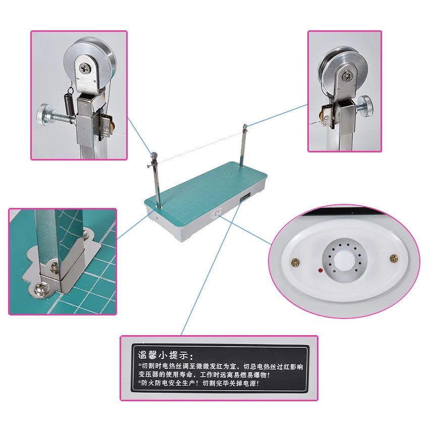 Máquina de corte elétrica h803 para cortador de espuma, espessura de 0-23cm, faixa de largura para fatias de 0-70cm, conjuntos de ferramentas elétricas