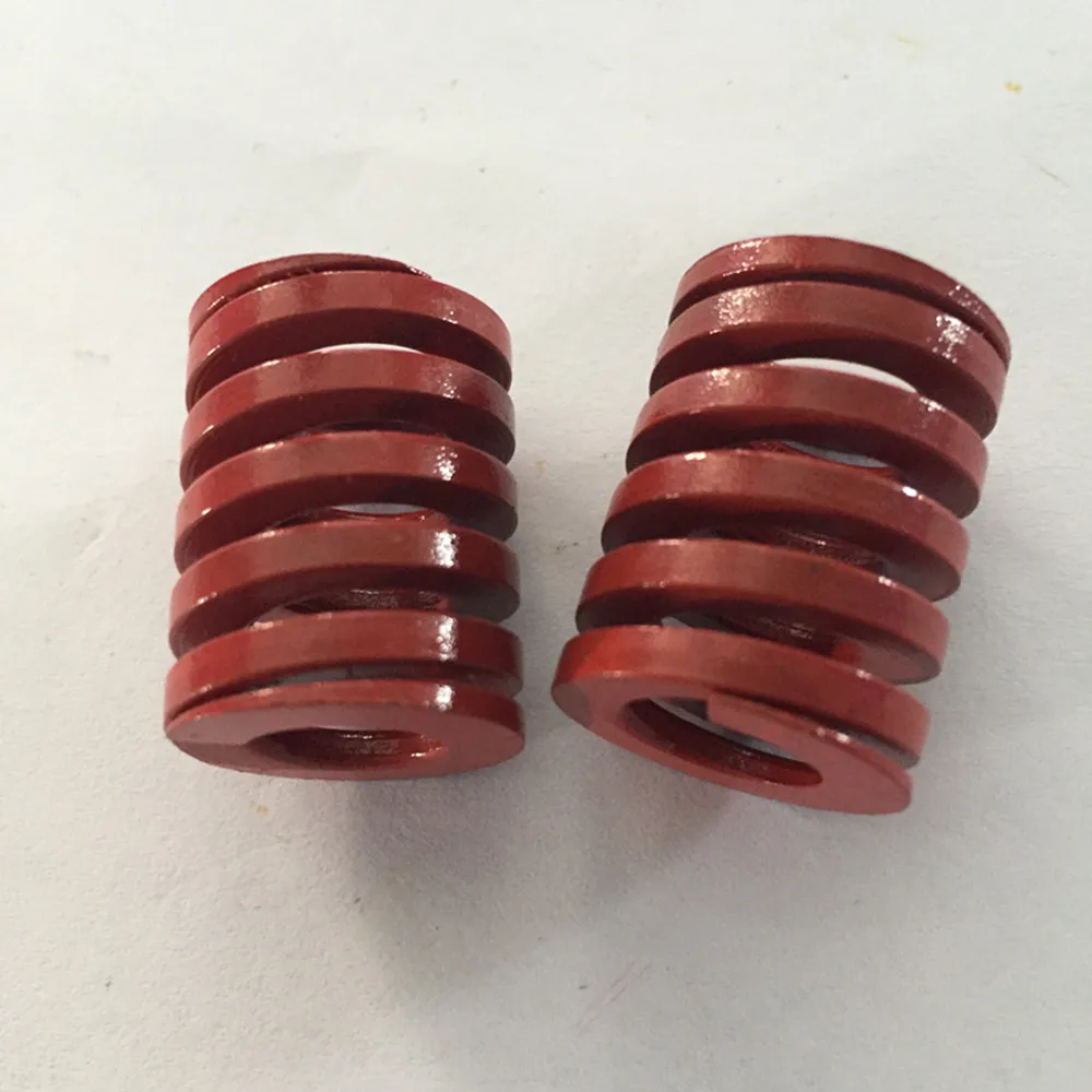 Molla di compressione in acciaio legato al cromo rosso da 2 pezzi 16 x 8 x 20/30/50/60/80/90 mm