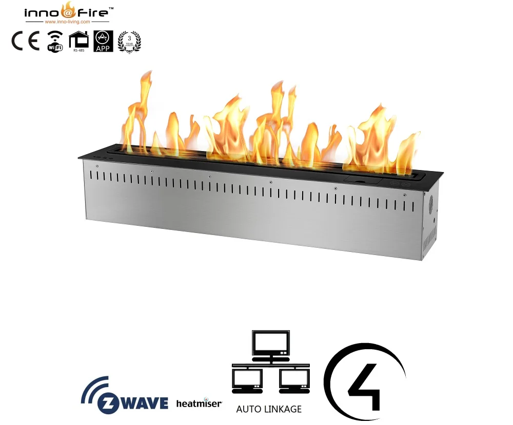 Inno living Fire 48inch 1.2M ethanol burner electric modern fireplace