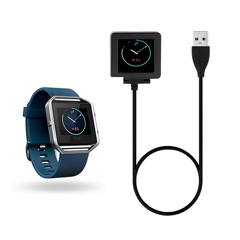 스마트 피트니스 시계 용 새로운 USB 충전 케이블 교체 충전기, Fitbit Blaze