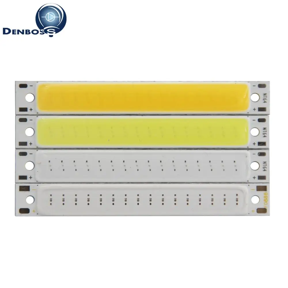 big promotion 60x8mm COB LED Strip 3W 2V 3V DC for work lamp DIY Bike light Bulb Warm White Blue Red led cob tubes Light source