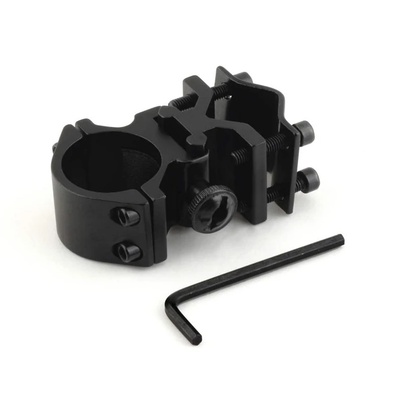 Adaptador de montaje Universal para visor láser, soporte de linterna para Rifle de caza, montaje de Clip, riel Picatinny para acampar