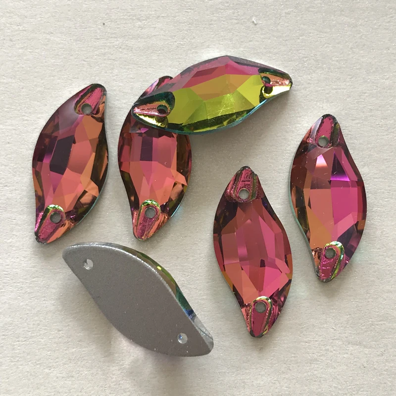 YANRUO 3254 Diamant Blatt Nähen Strass Flatback Lose Perlen Strass Nähen Auf Kristall Steine Für Schmuck Machen – Detail 24