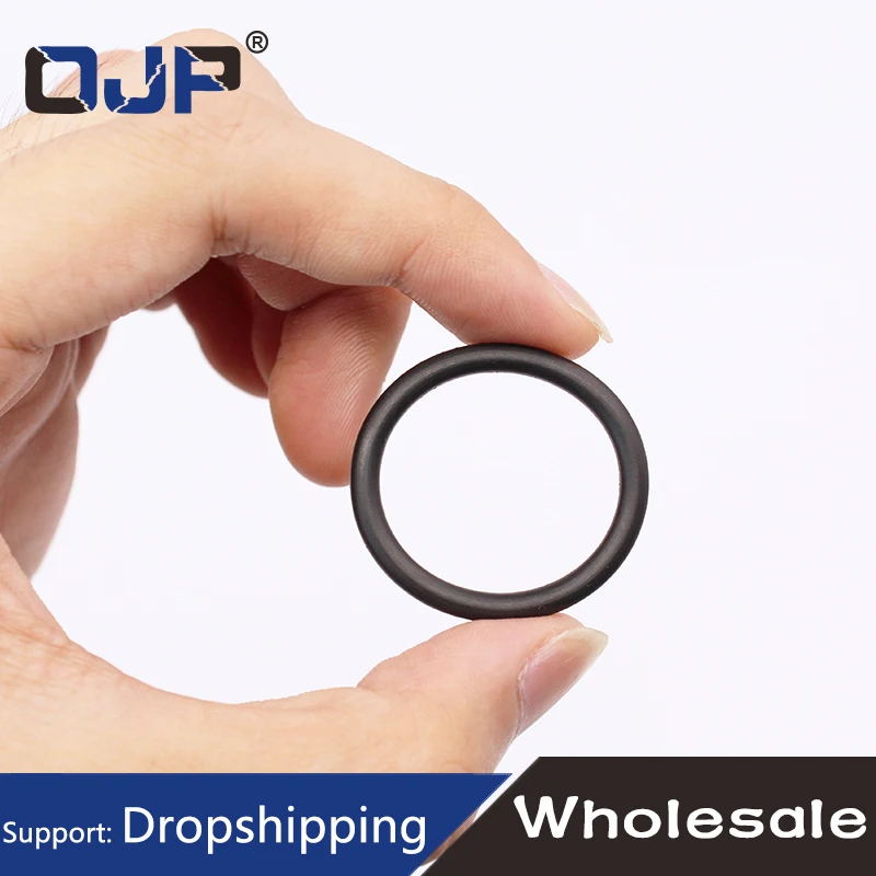 Thickness CS2/2.8/5mm Black FKM O-ring FPM fluorine rubber sealing gasket rubber washer ring wholesale in specifications