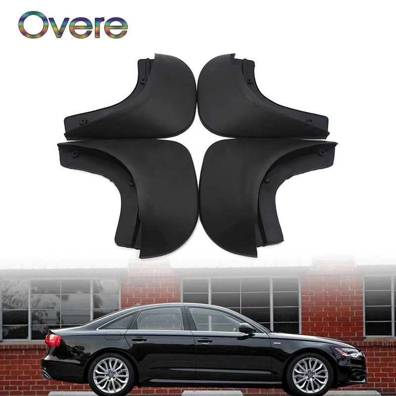 

OVERE Car Front Rear Mudguards For Audi A6 C5 1998 1999 2000 2001 2002 2003 2004 2005 Car-styling 1Set Mudflaps Accessories