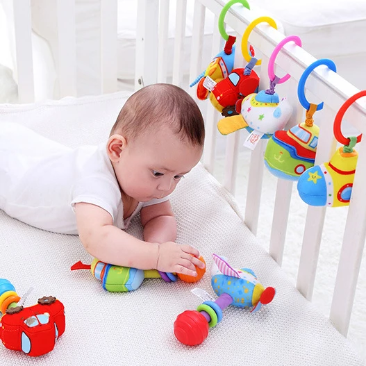 Educational Baby Toys For Newborns 0-12 Months Cartoon Soft Rattles Toys For Toddlers Infants Brinquedos Para Bebe Oyuncak Bebek