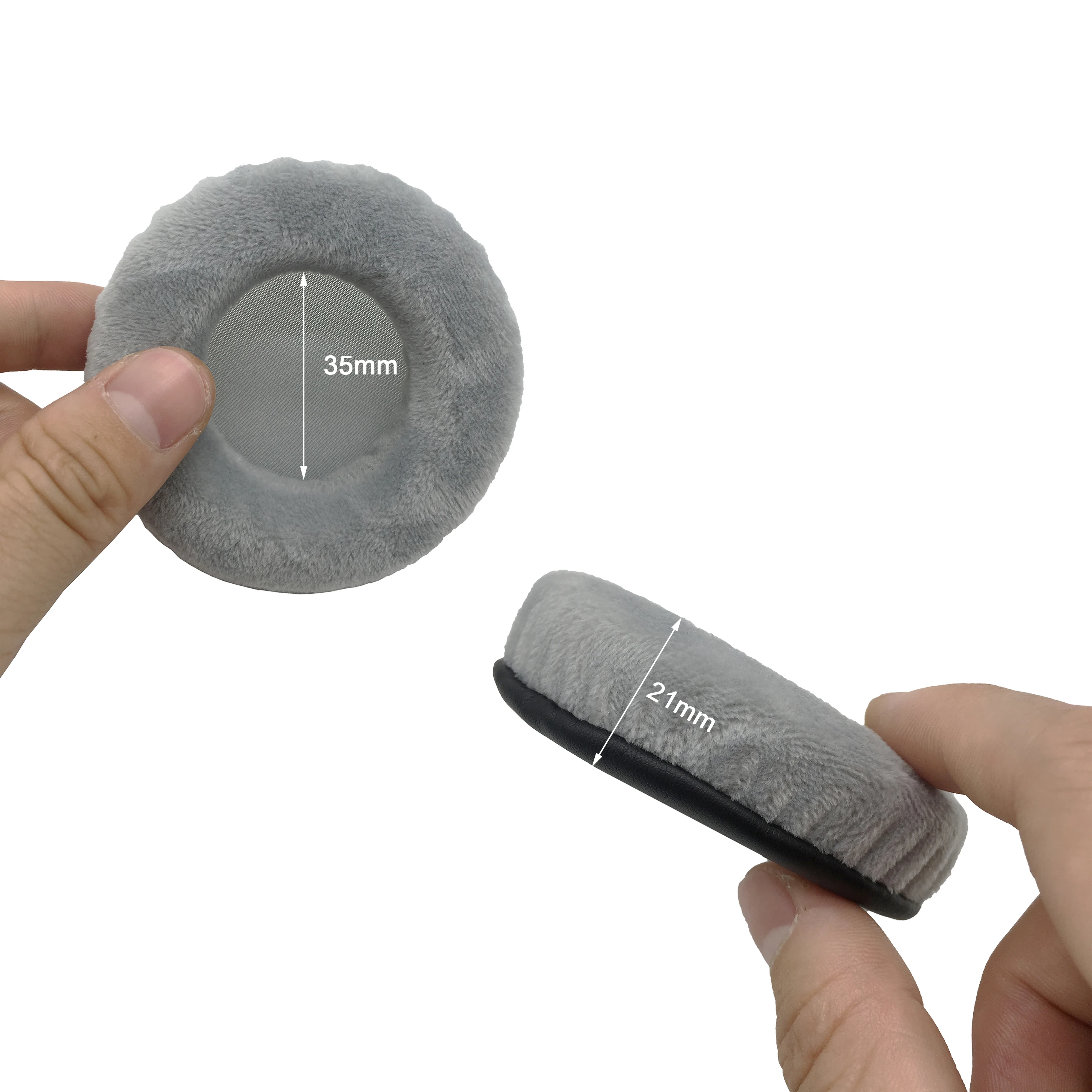 Whiyo スリーブベルベット革の 1 ペア耳パッドカップクッションカバーイヤーパッド耳あての MDR-ZX550BN ヘッドフォン