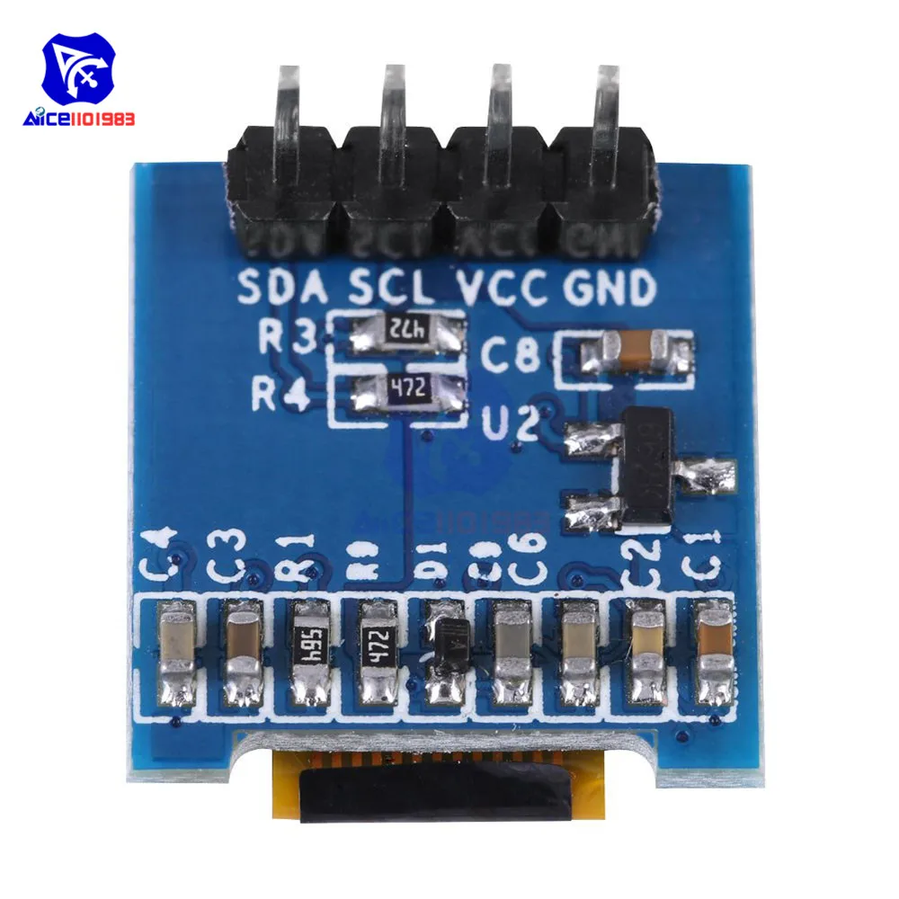 0.49 Inch OLED Display Module 128×32 I2C IIC Interface 4 Pin 3.3-5V for Arduino