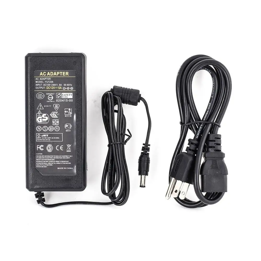 AC 100-240V To DC 24V 1A 2A 3A 4A 5A 24W 48W 72W 96W 120W Adapter Plug Power Supply US EU plug