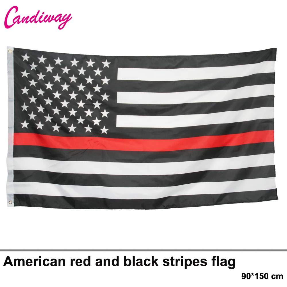 11.11 the Thin Red Line USA American Flag Police 3x5 Feet Law Enforcement Stars stripe