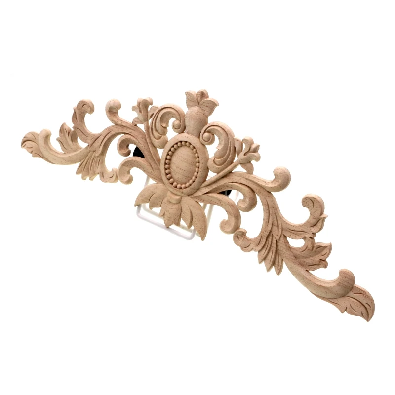 Runbazef Furniture Decorative Wood Carving Door Decals Long Bed White Peihua Tablets Ornaments Mini Crossbow Vintage Home Decor