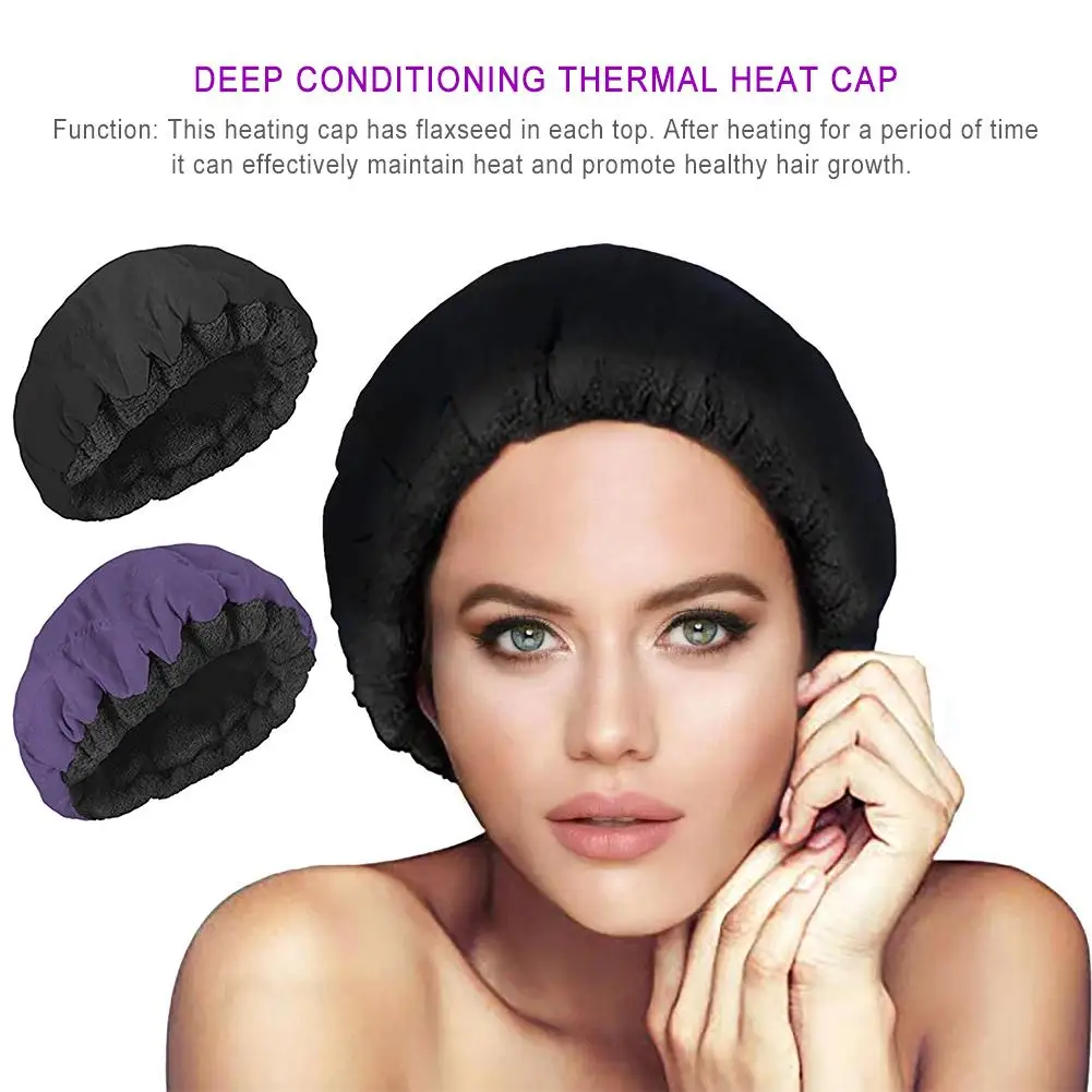 

Deep Conditioning Heat Cap Hot&Cold Oil Cap Heating Hair Cap Mask Hot Oil DIY Thermal Cold Treatment Hair Styling Tools