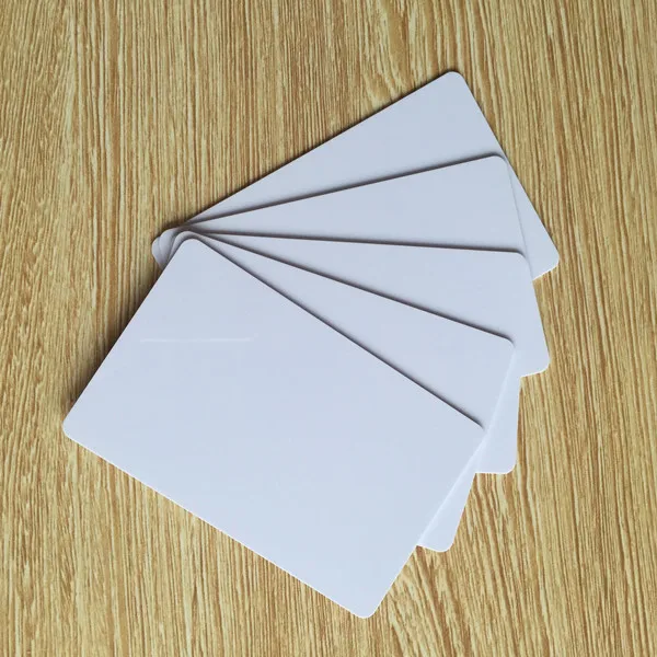 10pcs/lot 13.56mhz iso 14443a plastic blank white rfid 1k hotel key card