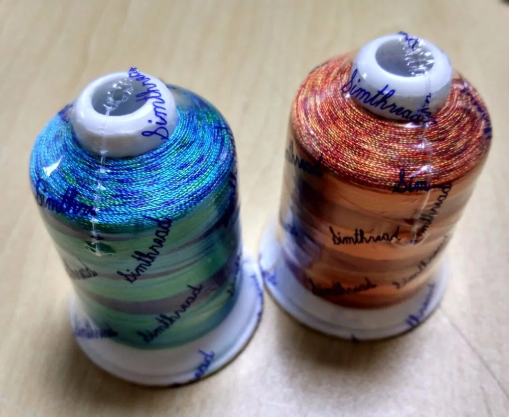 100% Viscose rayon Multi colors machine embroidery thread 900m/cone Barrier Reef /Kimberley Dreaming color for special design