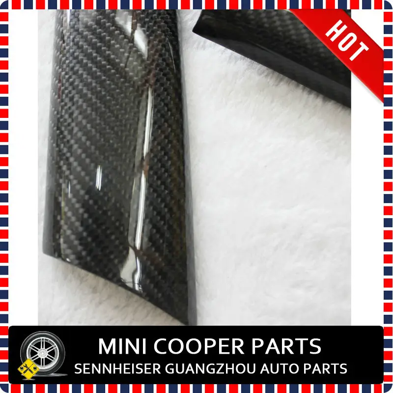 Brand New Carbon Fiber Material Interior Door Handle Cover For mini cooper  R55 R56 R57 R58 R59(2 Pcs/Set)