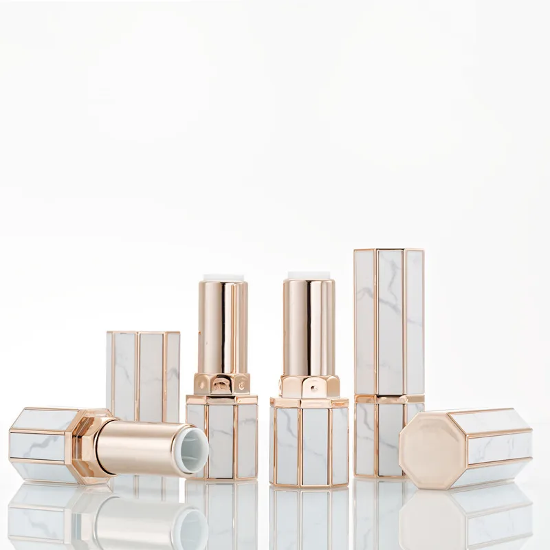 1PCS Marble Lipstick Tube 12.1mm Diy Lip Balm Tubes Homemade Lip Stick Beauty Lipstick Balm Containers Empty Cosmetic Makeup