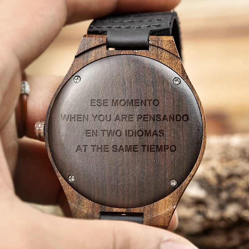 BOBO BRID Personalized LOGO WORDS MESSAGE Engraved Wood Watch Sunglasses Logo Customized Item OEM&ODM No products