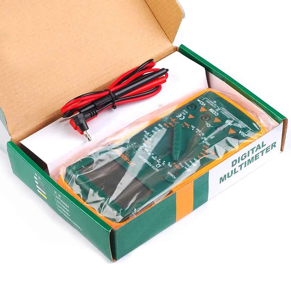 Professional LCD Digital Multimeter เครื่องทดสอบดิจิตอลที่ดีที่สุด DT9205M มือถือหน้าจอขนาดใหญ่พร้อม Buzzer DMM Meter dt9205a อัพเกรด