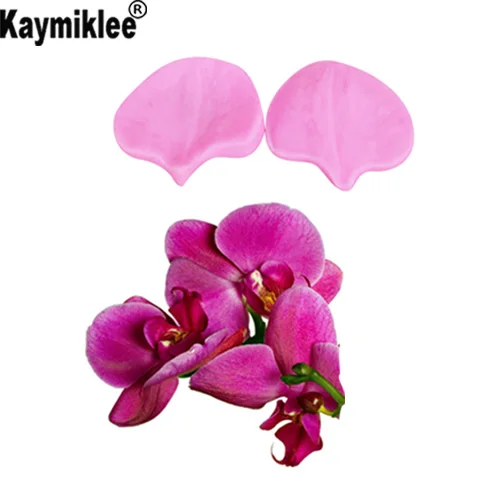 Orchid Petal Silicone Veiner & Cutters Flower Cutter Fondant Sugarcraft Stainless Steel Cutter Cake Decorating MouldsCS229