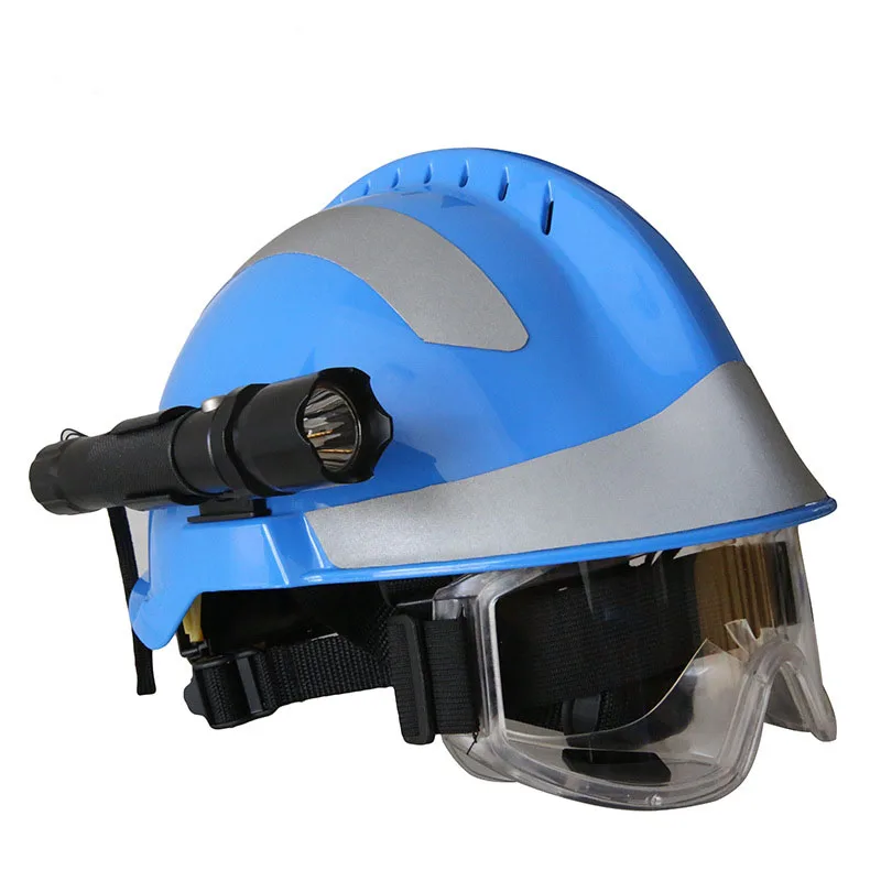 F2 Rescue helmet Safety helmet + Safety goggles + headlamp (Battery not included) First aid helmet Rescue fire helmet