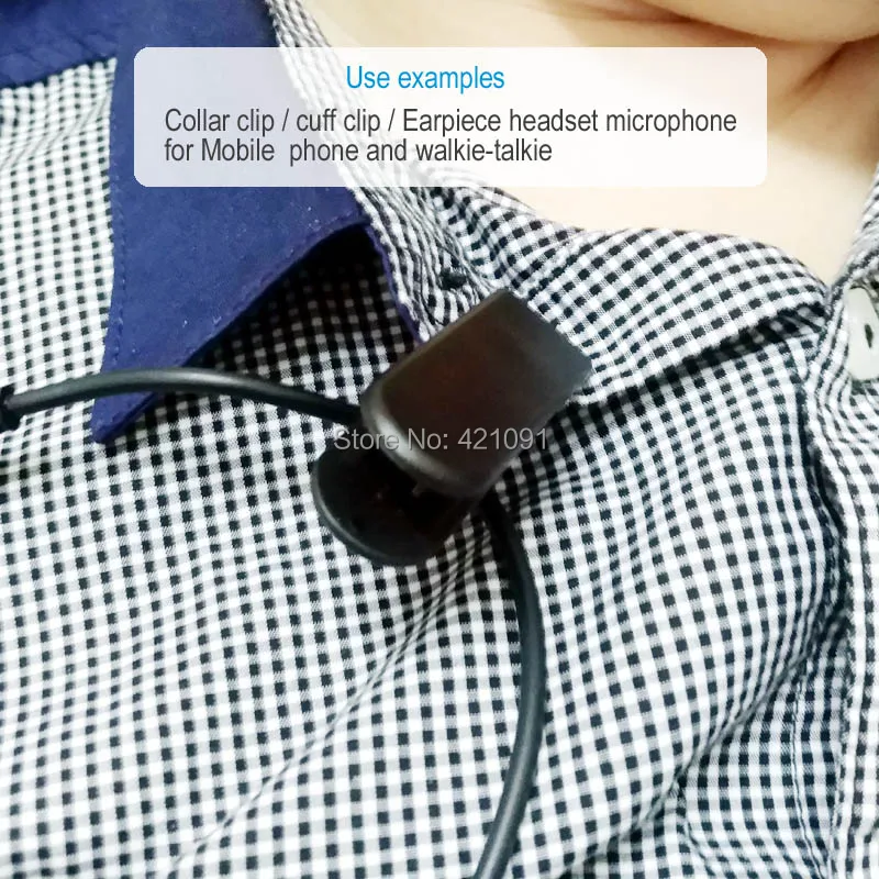 Mobile Phone Data Charging Cable Fixed Clip Walkie Talkie Earpiece Headset Hand Microphone Multi-purpose Collar Sleeve Clip