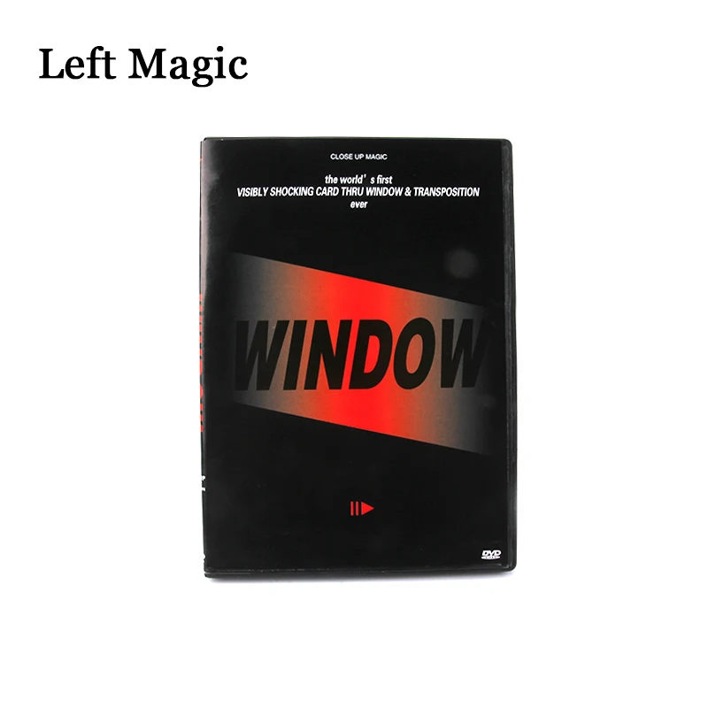 WINDOW By David Stone (Gimmicks+DVD) Magic Tricks Change A Card Thru Glass Magic Comedy Close Up Illusions Magic Toys