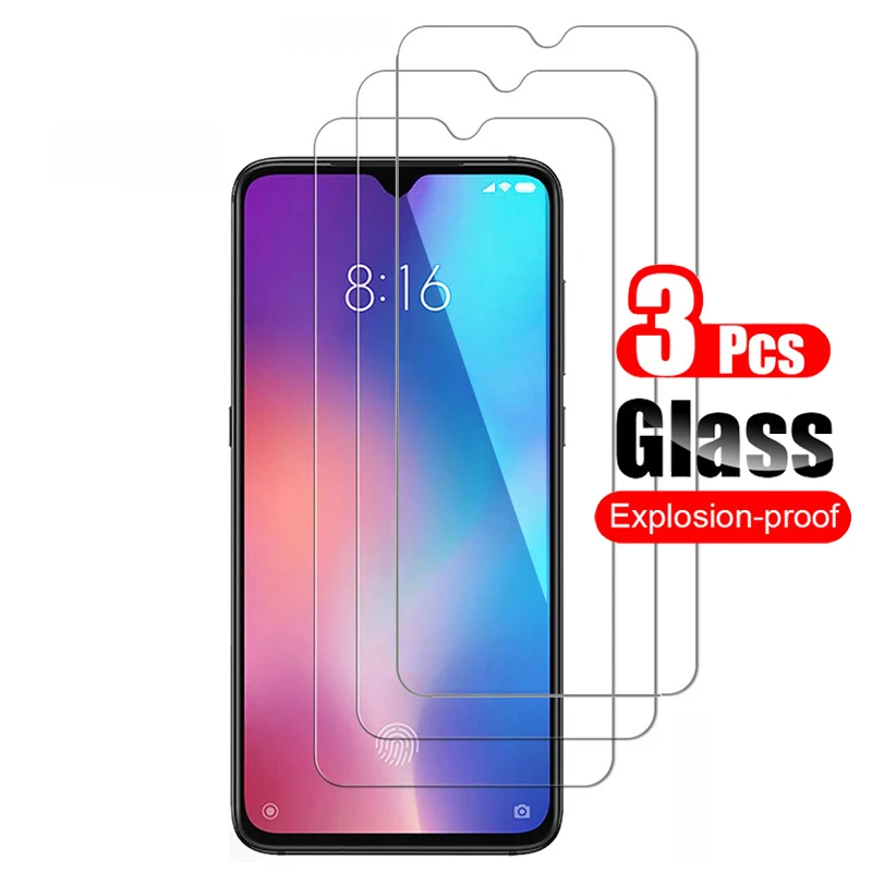 3Pcs Tempered Glass For Xiaomi Mi 9 Mi9 SE Lite Screen Protector Shield For Xiaomi Mi 9 Pro 9T SE Protective Glass Film 9H