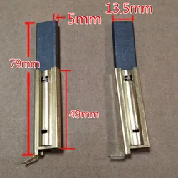 Inserciones de carbón para motor de lavadora de alta calidad, cepillo B_135 para Siemens, LG, samsung, Panasonic, 2 uds.