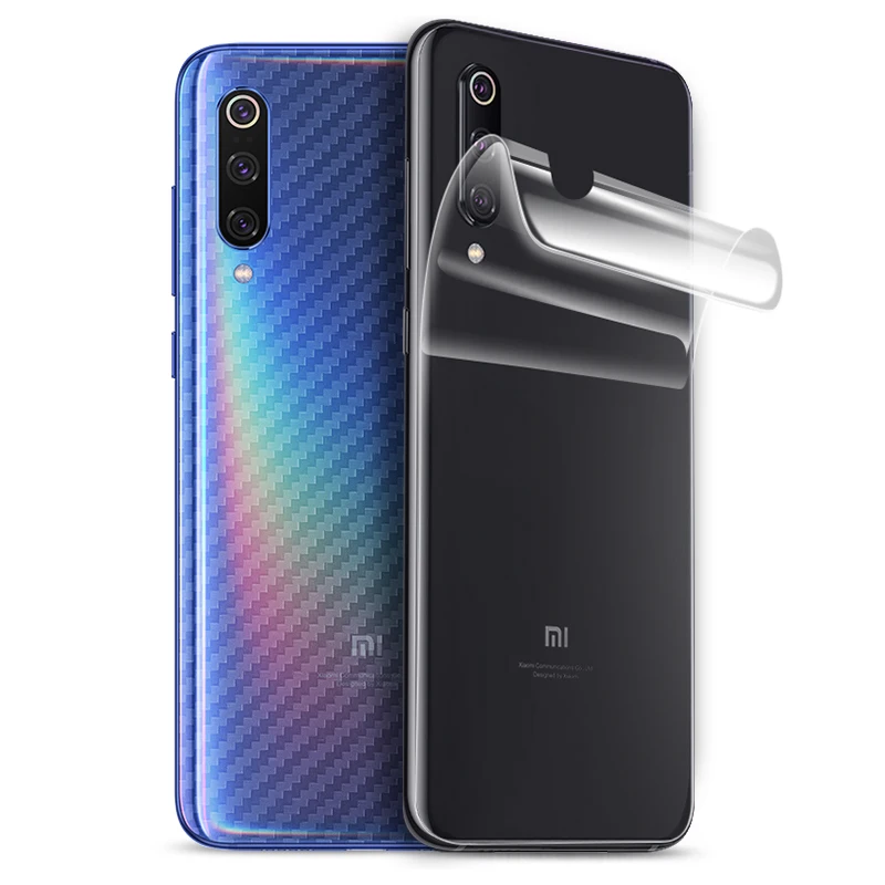 3D Carbon Fiber Skins Protective Film Wrap Skin Phone Back Paste Sticker For XIAOMI Mi9/Mi8 SE/Mix 2S/MIX3/Redmi Note 7/5 Pro