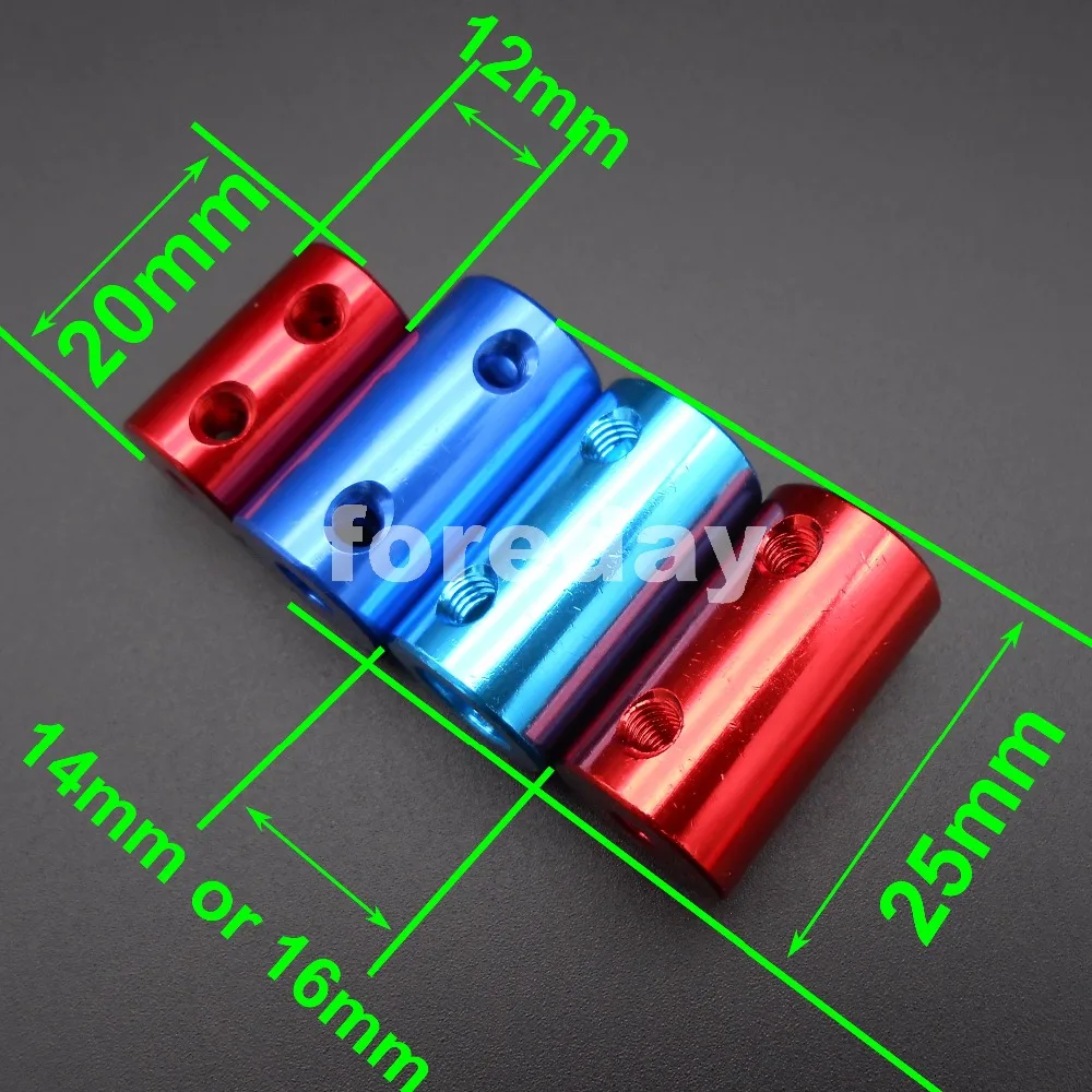 

100PCS X Aluminum Flexible Shaft Coupling Rigid Coupler Motor Connector Dark Water Blue 2MM 3MM 4MM 5MM 6MM 7MM 8MM *FD519-556