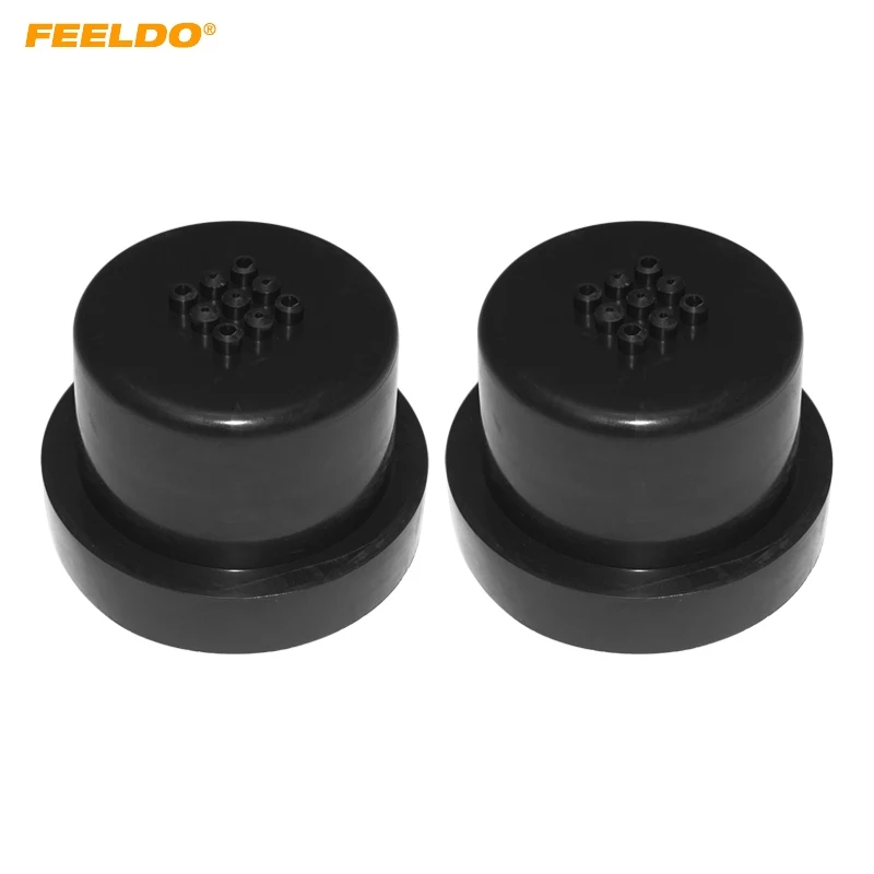 

FEELDO 2Pcs Car LED Headlight Waterproof DustProof Cover Rubber 70mm-90mm Anti-Dust Sealing Headlamp Cover Cap #5596