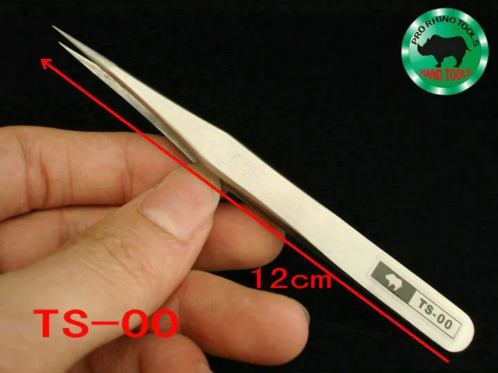 Japanese RHINO TS-00 Tweezers 12cm High-precision Super Hard Super Sharp Forceps For Repairing Watch or Mobile Tools