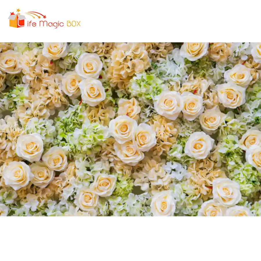 Fondo de caja mágica de vida, flor para telón de fondo de mariposa y fotografía, boda, fiesta de cumpleaños, fotomatón