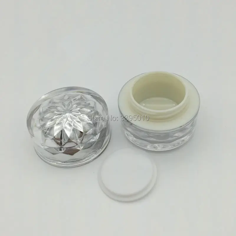 

5g empty sample Acrylic cream Jar container Mini Cosmetic Cream Jar bottles with lids,Cosmetics Packaging F553