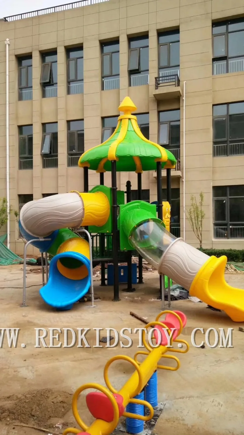 Premium Quality Tropical Rain Forest Series Amusement Equipment for Children With Spiral Tube Slide