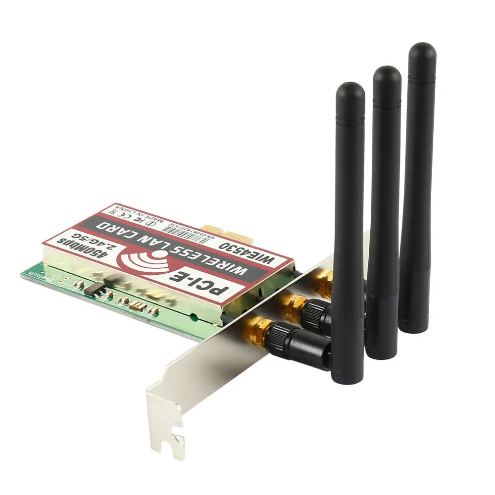 450 Mbps WiFi Wireless PCI - Express x1 การ์ดเดสก์ท็อปสำหรับ Intel 5300 Ch CW