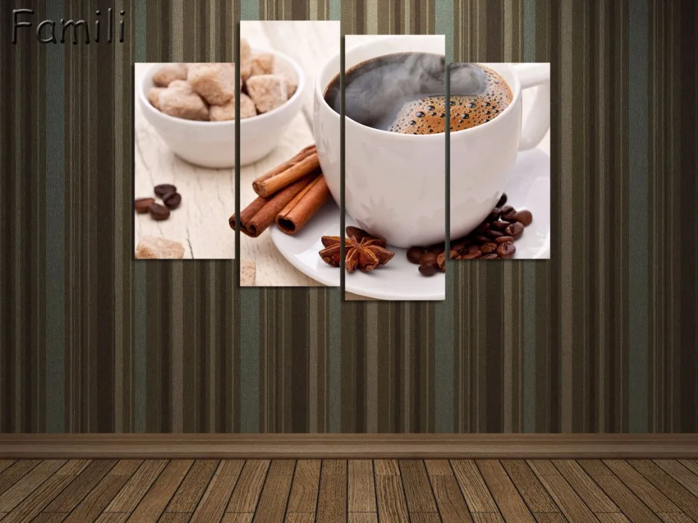 Oil Paiting Printed Painting Picture coffee bean Canvas Wall Canvas Painting Unframed for Living Room HD Print Modern 3 Pcs
