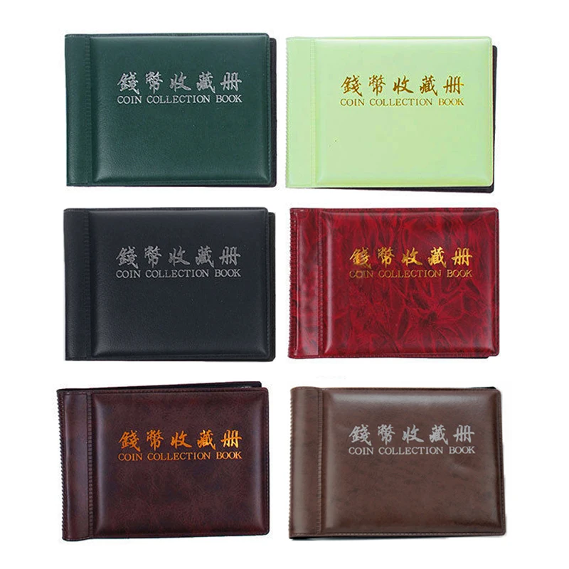 10 Trang 60 Túi Album Cho Đồng Tiền Bộ Sưu Tập Sách Trang Trí Nhà Cửa Album Ảnh PVC Đồng Xu Album Giữ Bộ Sưu Tập Sách