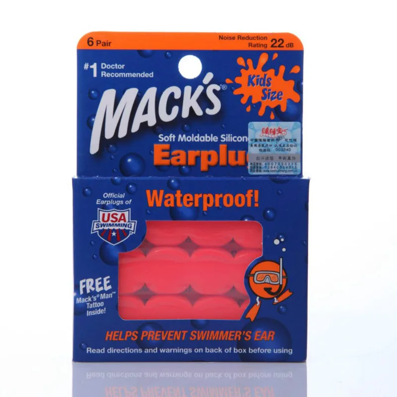 Orange Baby Earplugs Soft Silicone Waterproof Children Swimming Earplugs Kids Earplugs For Swimming Airplane Sleeping Earplugs image 4