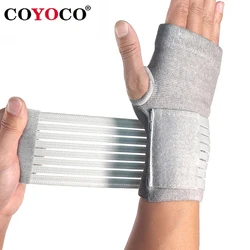 Grey Sports Pressurizable Bandage Wrist Brace Palm Protector Wristband COYOCO Professional Wristbands Wrist Support