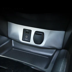 For Nissan X-Trail X Trail T32 Rogue ABS Interior Cigarette Lighter Cigar Panel Cover Car Accessories 2014 2015 2016 2017 2018